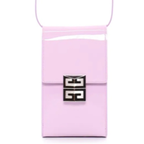 NEW $990 GIVENCHY Mini 4G Patent Leather Crossbody Bag in Lilac! - Picture 3 of 16